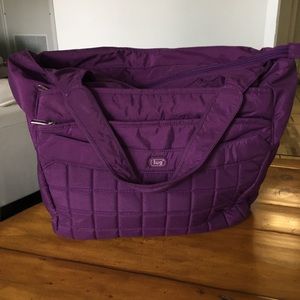 Lug bag purple